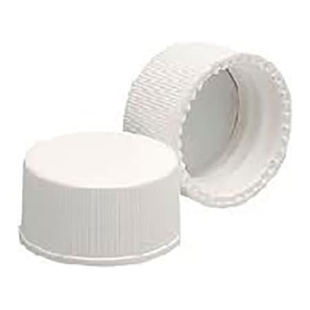 Cp Lab Safety. Wheaton 15-425 PP Cap, White, PTFE/Silicone Liner .060, Case of 250 W240832
